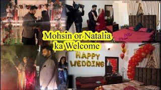 Mohsin or Natalia ki Simple Ruksti || Natalia Ka Wedding Bedroom Mohsin ki wife dahej mein kya Lai