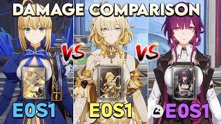 E0S1 Saber vs E0S1 Agalea vs E0S1 Buffed Kafka | DPS Comparison | MOC 12 | HSR 3.4