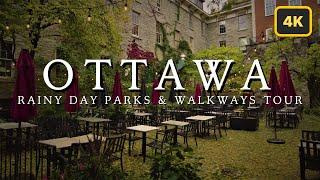 Exploring Ottawa in the Rain: A Cozy Fall 4K Walk Tour