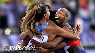 U.S. women do something incredible in 4x400 relay to finish Olympic meet | Paris Olympics