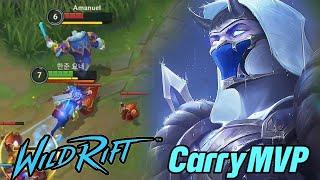 Wild rift shen carry MVP - Shen vs Mundo baron lane season 15