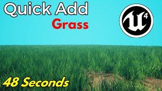 Unreal Engine Add Grass in Landscapes Quick Tick and Tips UE4 Easy Way To Add Grass in World #UE4