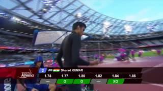 Sharad KUMAR Silver Men's High Jump T42 | Final | London 2017 World Para Athletics Championships