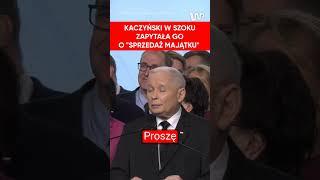 "Czy w grę wchodzi sprzedaż majątku?". Kaczyński szeroko otworzył oczy