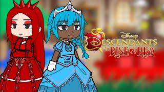 Queen of hearts & Cinderella react to "Red song"|| Descendants react