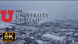 University of Utah | 8K Campus Drone Tour "Snowstorm Version"