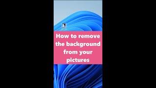 How to remove the background from your pictures #shorts