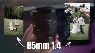 Why this is becoming my FAVORITE Wedding Lens to USE! | SONY 85mm 1.4 REVIEW