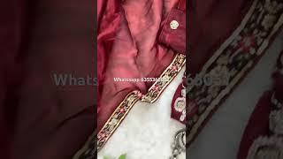 Premium Quality Burberry Silk Saree with Hand Work Asn