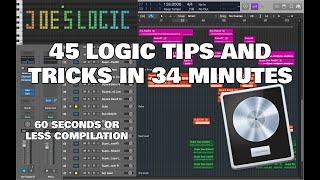 45 Logic Pro X Tips and Tricks In 34 Minutes (60SOL Compilation)
