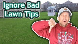 The Worst Lawn Care Advice I've Ever Heard & Why I Ignored It / 3 Easy Lawn Tips to Fix an Ugly Lawn