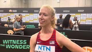 Alicia Monson is PUMPED after finishing 5th in 2023 Worlds 10,000.