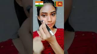 India VS Sri Lanka makeup tutorial #shorts