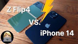 DER VERGLEICH 2022 | iPhone 14 vs. Z Flip4  (deutsch)