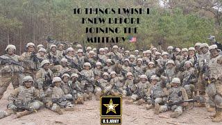 10 THINGS I WISH I KNEW BEFORE JOINING THE MILITARY 