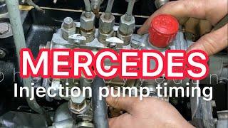 How to adjust and install OM615 injection pump? @MercedesBenz