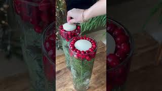 DIY christmas decor candle