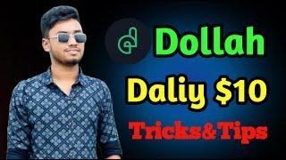 Dollah প্রতিদিন 10-20$ ইনকাম ‌‌‍‌‌।  Dollah how to offer compleate 2024