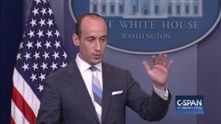 Exchange between Stephen Miller and Jim Acosta on Statue of Liberty & Immigration (C-SPAN)