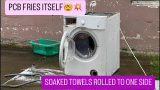 SELF DESTRUCTING WA50065 - SOAKING WET ROLLED UP TOWELS VS GORENJE WASHING MACHINE (GONE CRAZY)