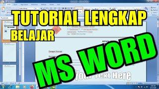 Belajar Ms Word untuk Pemula cepat Bisa