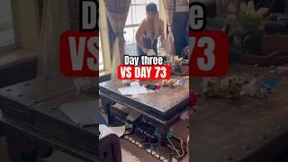 Cleaning and Decluttering my house until it feels clutter free | DAY 3 Vs DAY 73 #cleaning