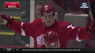 Dylan Larkin Highlights - Detroit Red Wings Debut (10/9/15)