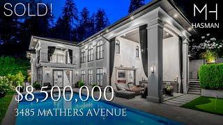 A Magnificent Marque Thompson Designed Modern Villa with Panoramic Ocean Views in West Vancouver