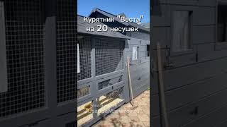 Курятник на 20 несушек с выгулом. Зимний курятник с выгулом на 20 кур от Усадьба Мастеров отзыв