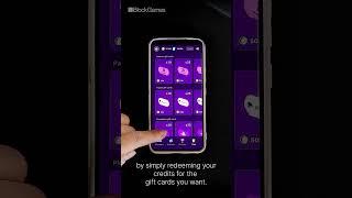 Reedem your credits into giftcards
