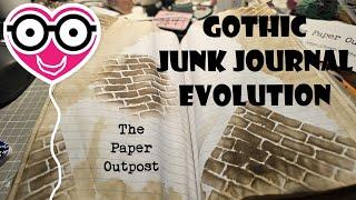 Composition Notebook Gothic Junk Journal Creative Process!... The Paper Outpost! :)