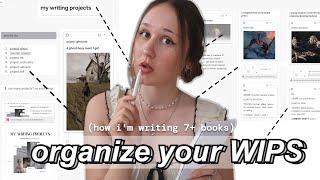 how to organize your writing projects  ‍ (how to manage many WIPS) Scrintal New Canvas