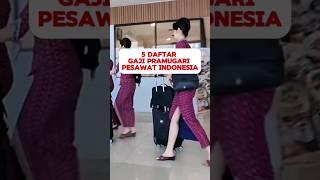 Gaji Pramugari Pesawat Indonesia