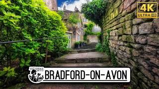 My Walk Around Bradford-on-Avon, UK: A Beautiful Town Just Outside The Cotswolds [4K]