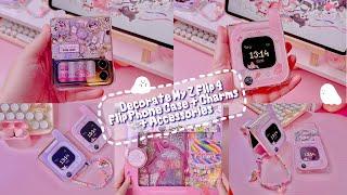 Decorating My Galaxy Z Flip 4 Cases + Accessories  Cute Flip Phone Retro Vibes  Charms ft. Tozo