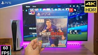 PES 18 in 2022 Nostalgia(PS5 Gameplay) 4K HDR 60FPS