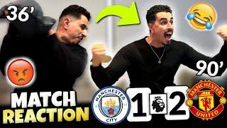 MAN UTD FAN GOES CRAZY REACTING TO MAN CITY 1-2 MAN UTD | MAN CITY VS MAN UNITED MATCH REACTION