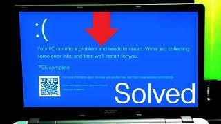 How to Fix Windows 10 Startup Error Issue | Your PC Ran Into a Problem and Needs to Restart