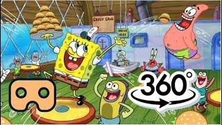 VR Spongebob Tour of the Krusty Krab - 360°