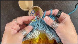 Ranunculus Knit-a-Long assistance, part 10: section 4-placing raglan stitch markers, kBf, kfb