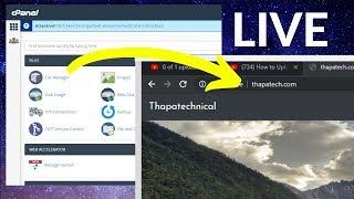Connect Domain with Hosting & Upload Website to Live Server using Cpanel in Hindi