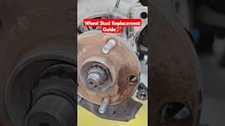 Wheel Stud Replacement Guide #shorts #short #carrepair #cartips #shortsfeed #ytshorts