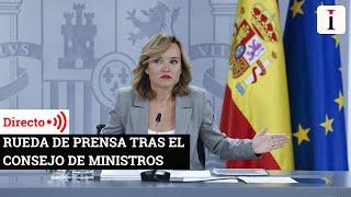 Rueda de prensa tras el Consejo de Ministros