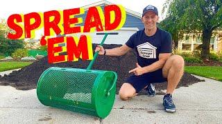 BEFORE YOU BUY A LANDZIE 24" COMPOST & PEAT MOSS SPREADER, WATCH THIS! (Plus Seed From LAWN LIFE)