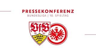 Pressekonferenz vor VfB Stuttgart - Eintracht Frankfurt