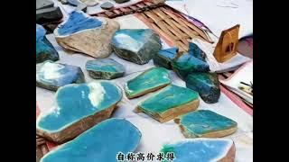 冰种春带彩翡翠手镯