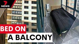 Sydney’s rental crisis reaches new highest, with a bed on a balcony listed for rent | 7NEWS