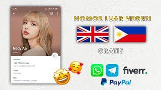 Cara Buat Nomor Luar Negeri Gratis 2025 - Nomor UK dan Filipina Gratis