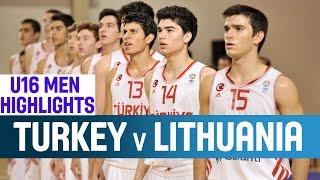 Turkey - Lithuania - Highlights - 1st Round - 2014 U16 European Championship