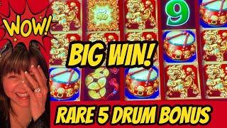 RARE 5 DRUMS BONUS & FU DOGS!